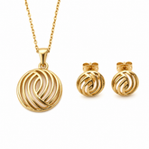 Abuda Noor Spiral Gold Jewelry Set image 1