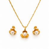 Abuda Hana Pearl Blossom Gold Jewelry Set image 1