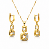 Abuda Iman Chain Lock Gold Jewelry Set image 1