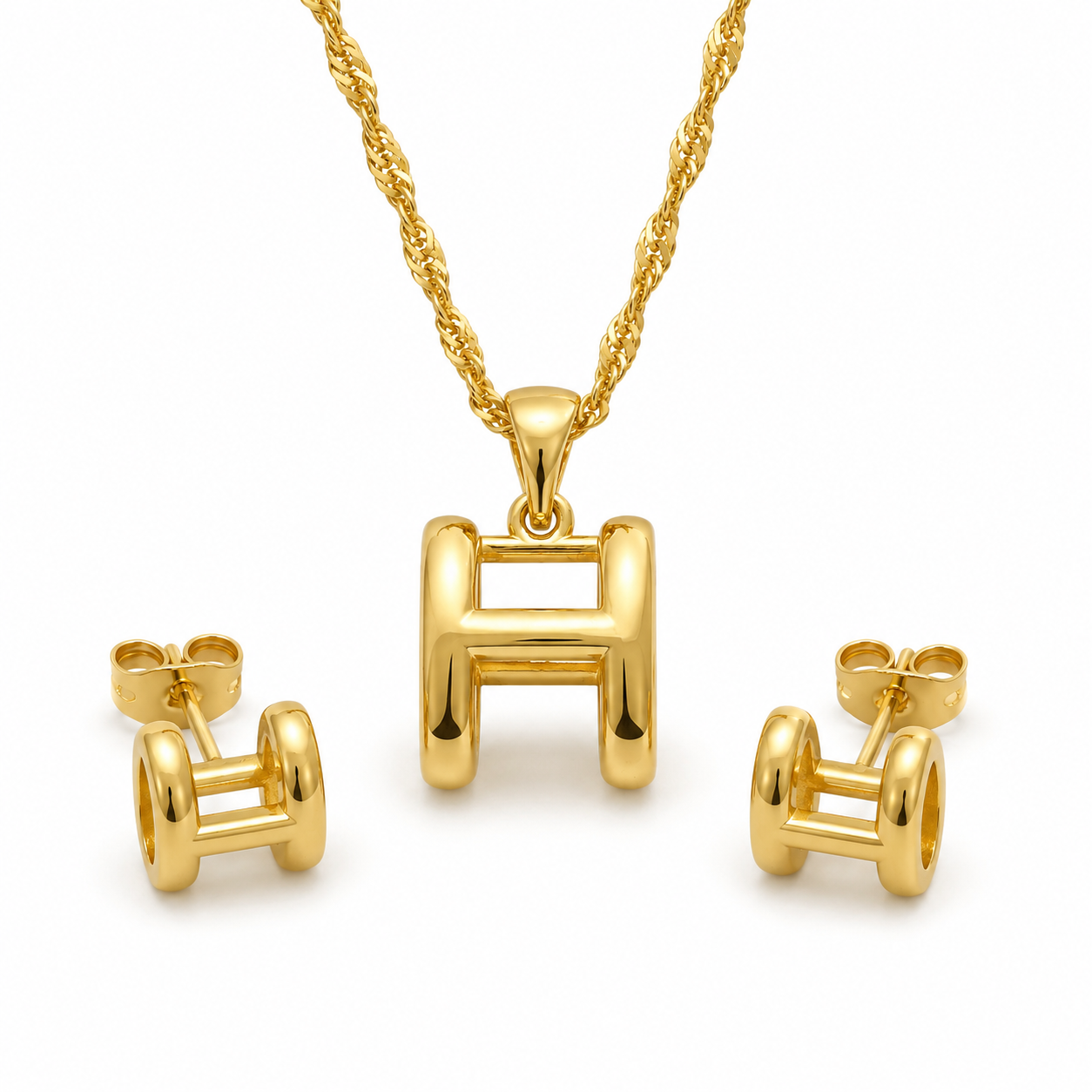 Abuda Hala Heritage H Gold Jewelry Set image 1
