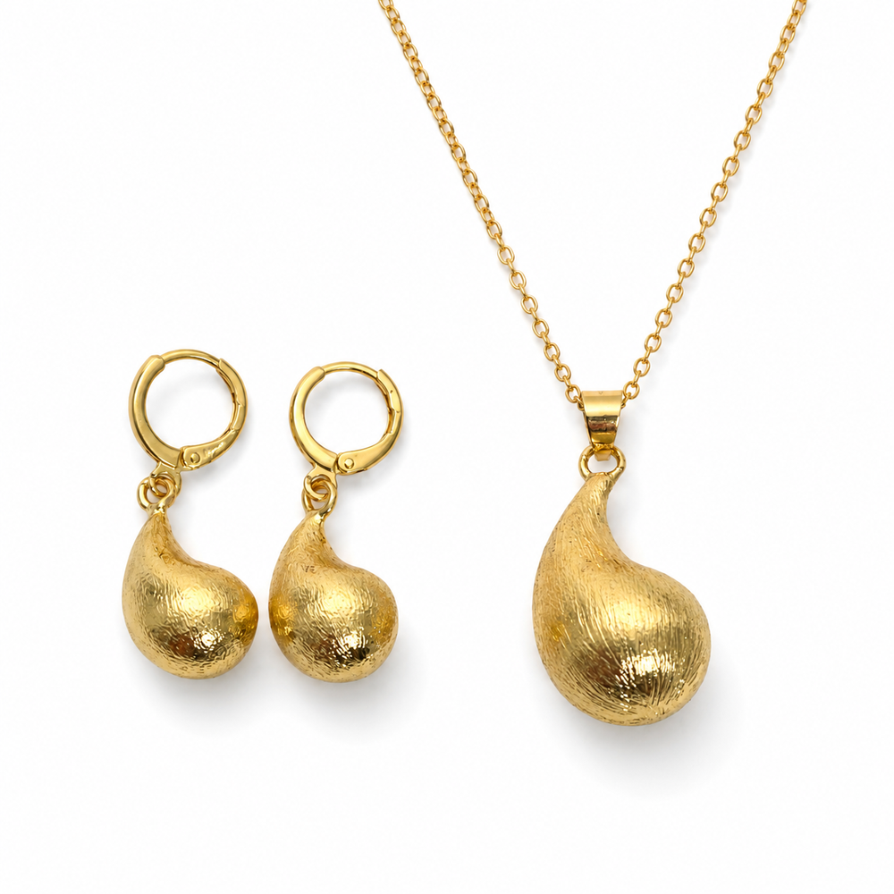 Abuda Ola Golden Tear Gold Jewelry Set image 1