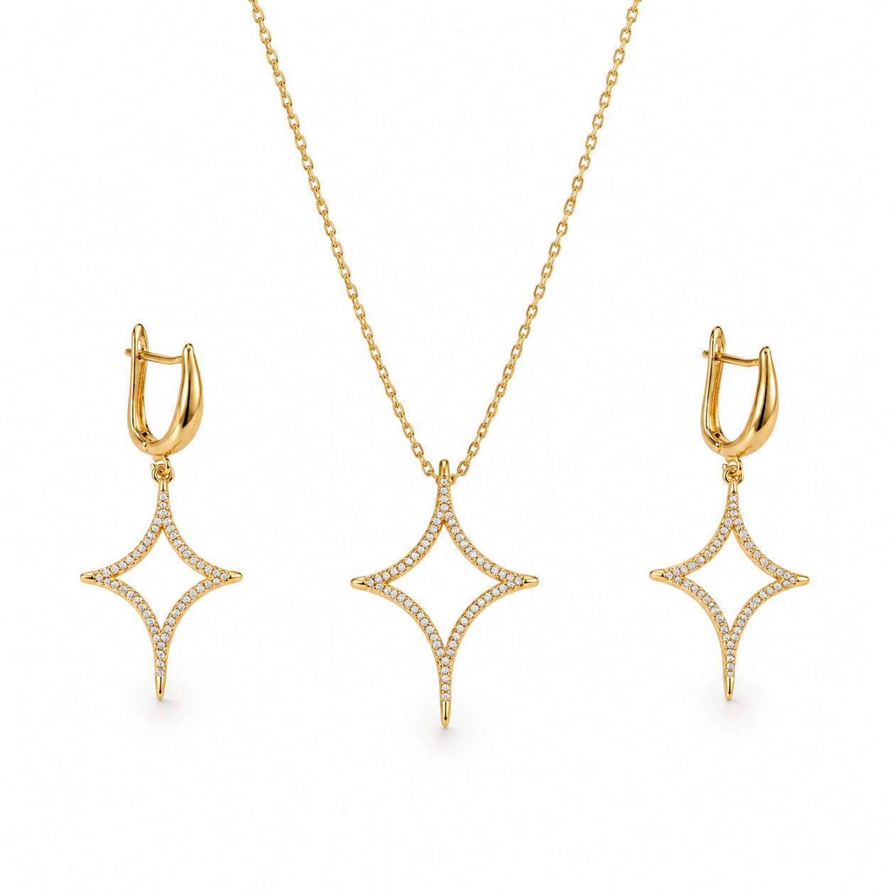 Abuda Samira Starburst Gold Jewelry Set image 1