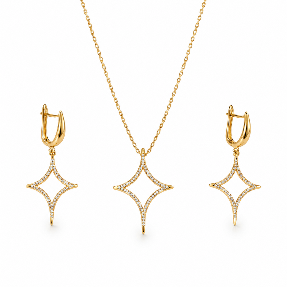 Abuda Samira Starburst Gold Jewelry Set image 1