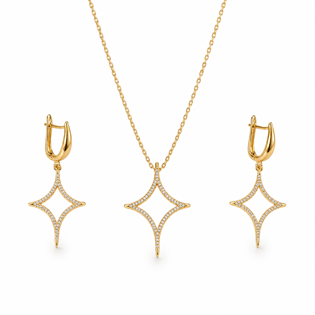 Abuda Samira Starburst Gold Jewelry Set image 1
