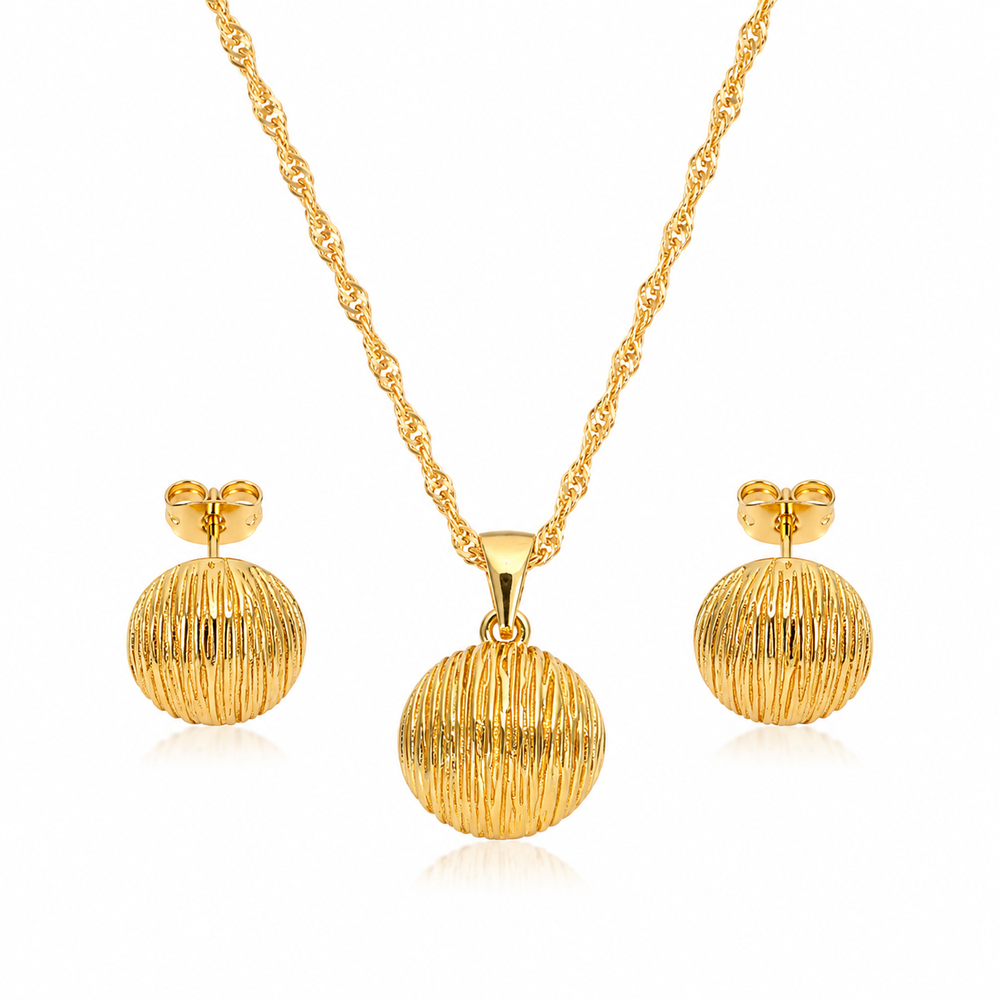 Abuda Nadira Lantern Coin Gold Jewelry Set image 1