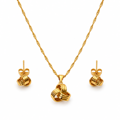 Abuda Basma Bow Bloom Gold Jewelry Set image 1