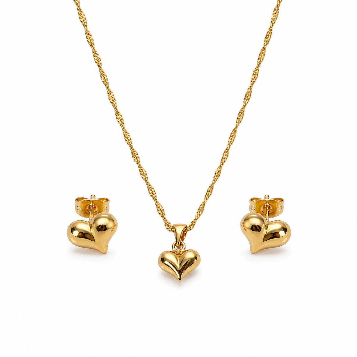 Abuda Dana Tiny Heart Gold Jewelry Set image 1
