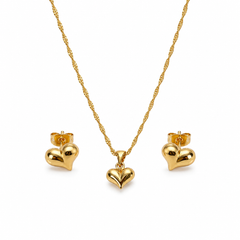 Abuda Dana Tiny Heart Gold Jewelry Set image 1