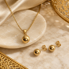 Abuda Amira Orb Blossom Gold Jewelry Set image 2