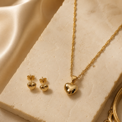 Abuda Rima Crown Heart Gold Jewelry Set image 2