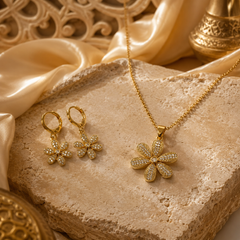 Abuda Yara Daisy Bloom Gold Jewelry Set image 2