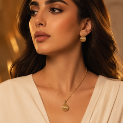 Abuda Nadira Lantern Coin Gold Jewelry Set image 3
