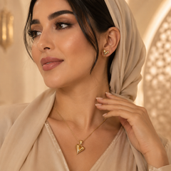 Abuda Leena Winged Heart Gold Jewelry Set image 3