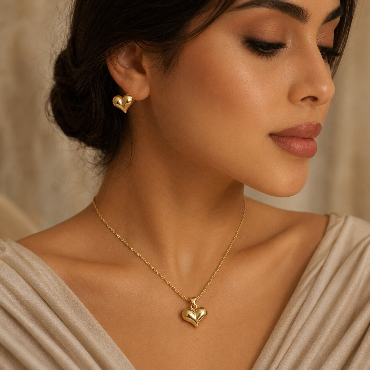 Abuda Huda Sweetheart Gold Jewelry Set image 3