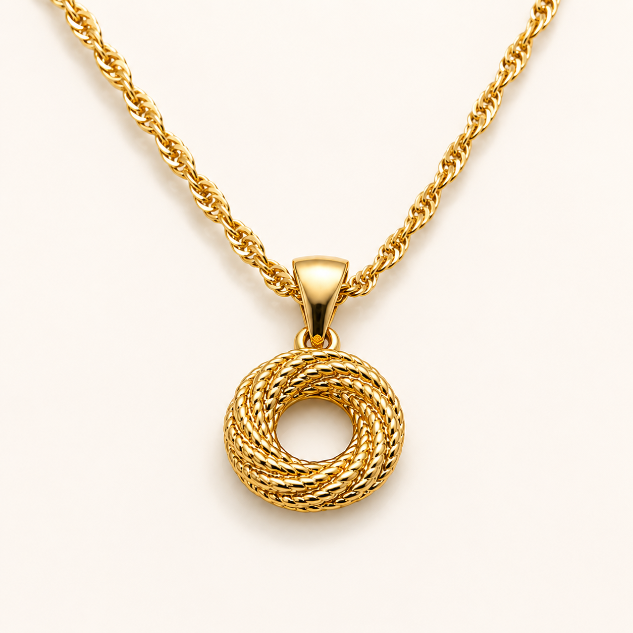 Abuda Maha Halo Ring Gold Jewelry Set image 3