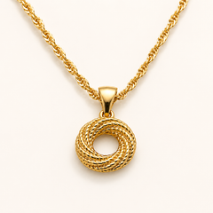 Abuda Maha Halo Ring Gold Jewelry Set image 3