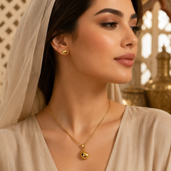Abuda Amani Dewdrop Gold Jewelry Set image 3