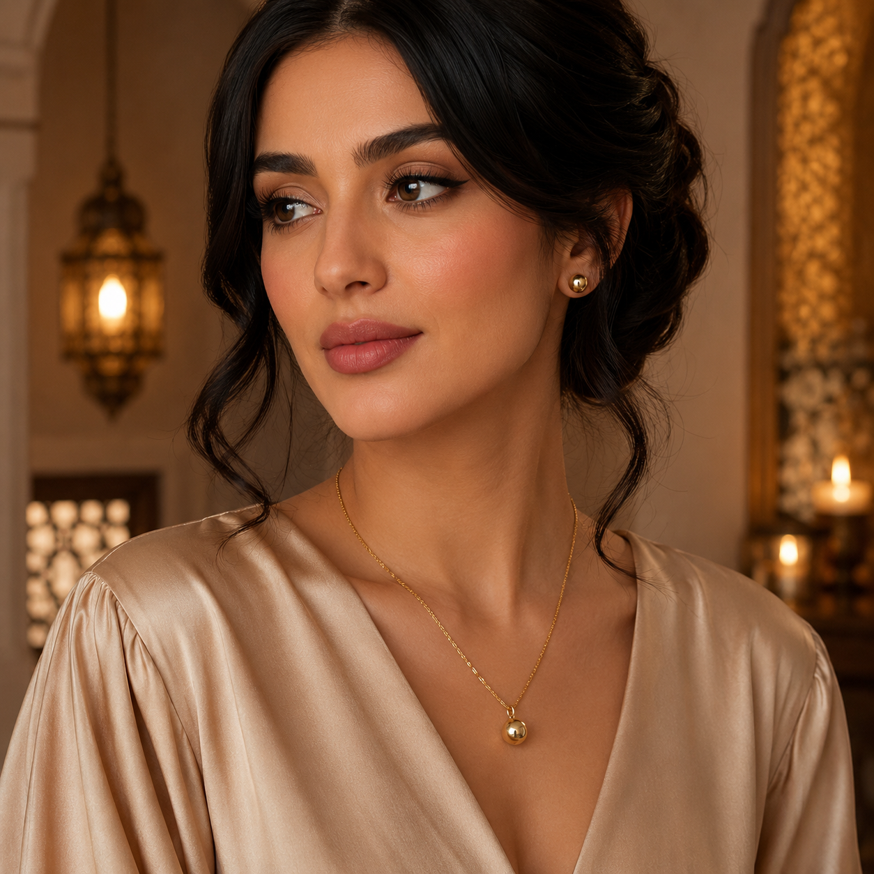 Abuda Amira Orb Blossom Gold Jewelry Set image 3