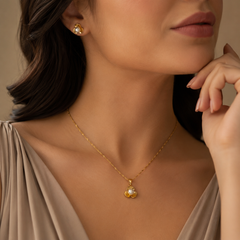 Abuda Hana Pearl Blossom Gold Jewelry Set image 3