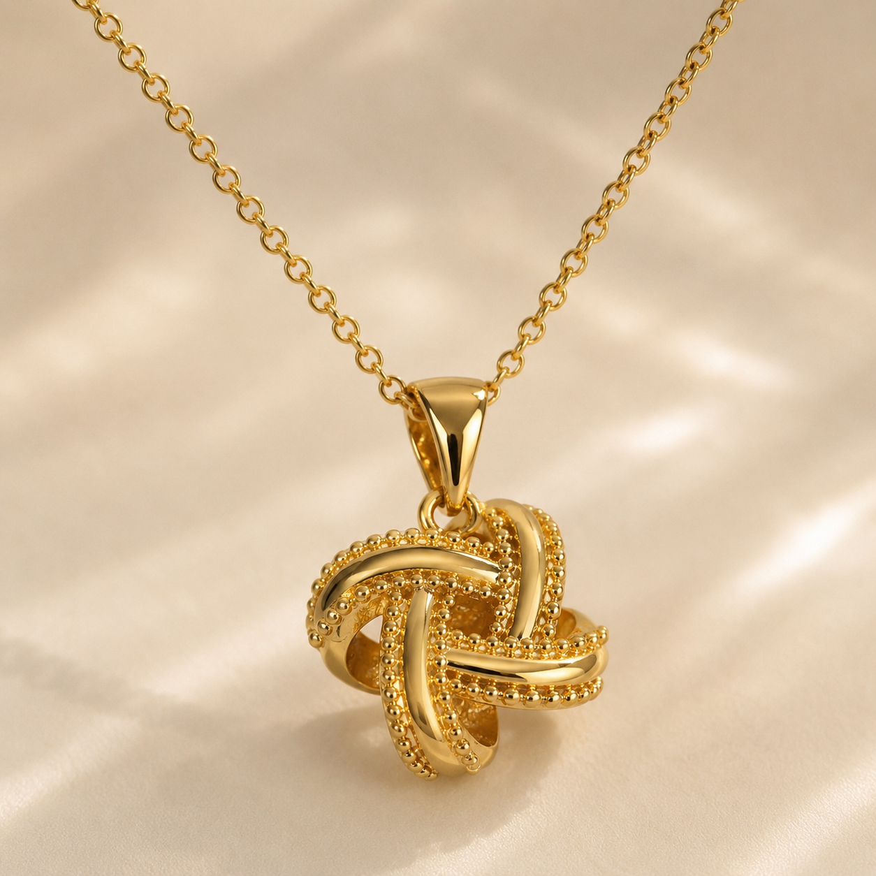 Abuda Noura Twisted Knot Gold Jewelry Set image 4