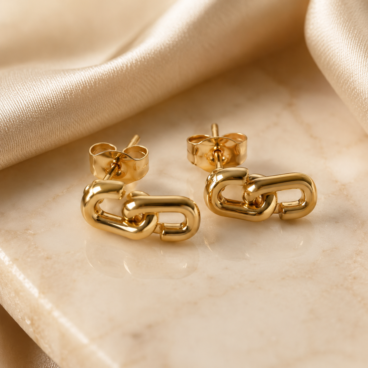 Abuda Reem Oval Link Gold Jewelry Set image 4