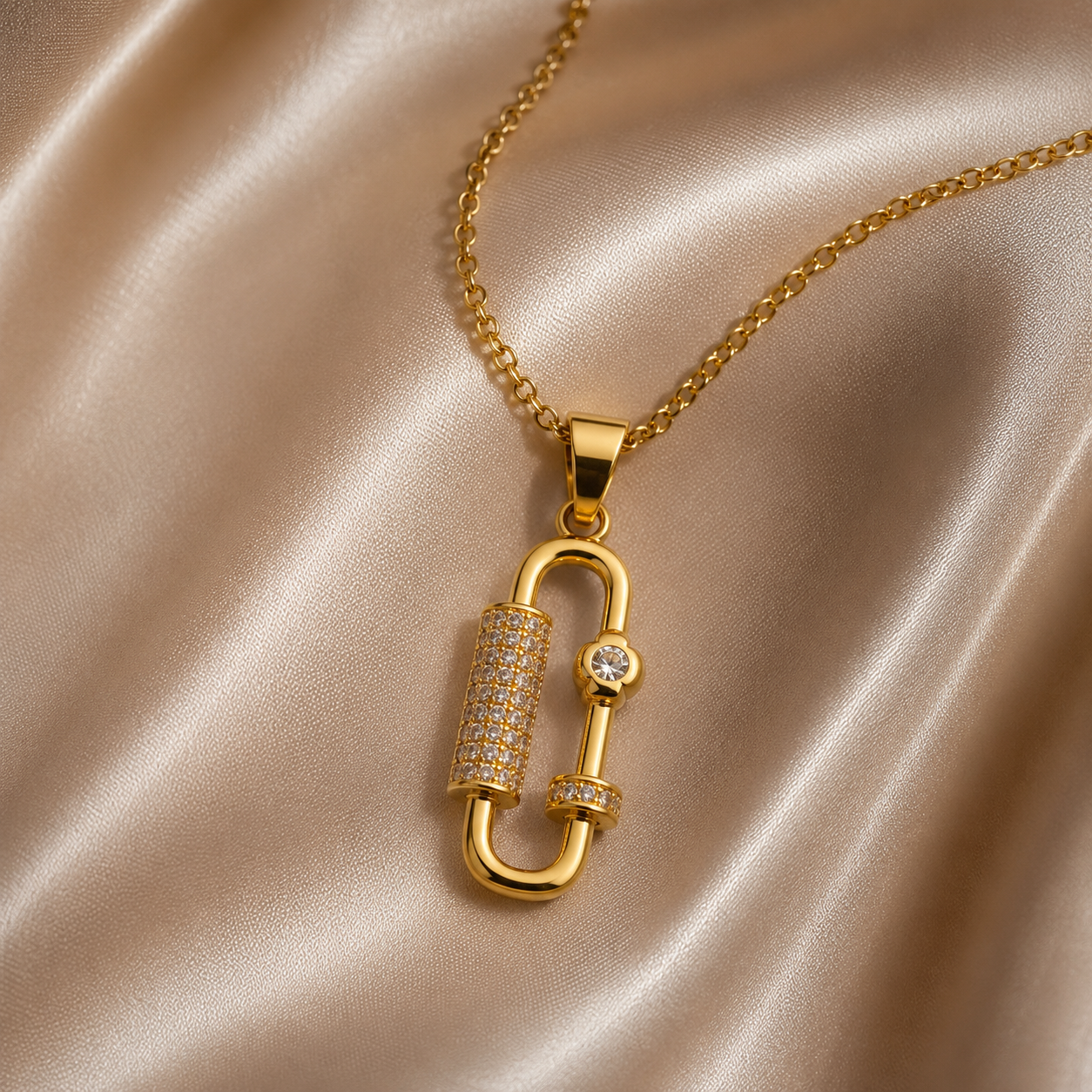 Abuda Samia Chain Drop Gold Jewelry Set image 4