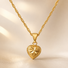Abuda Zahra Heart Bloom Gold Jewelry Set image 4