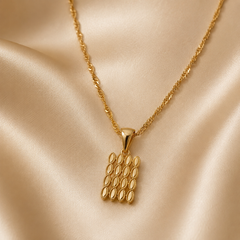 Abuda Zaina Mosaic Bar Gold Jewelry Set image 4