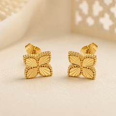 Abuda Zahra Clover Bloom Gold Jewelry Set image 4