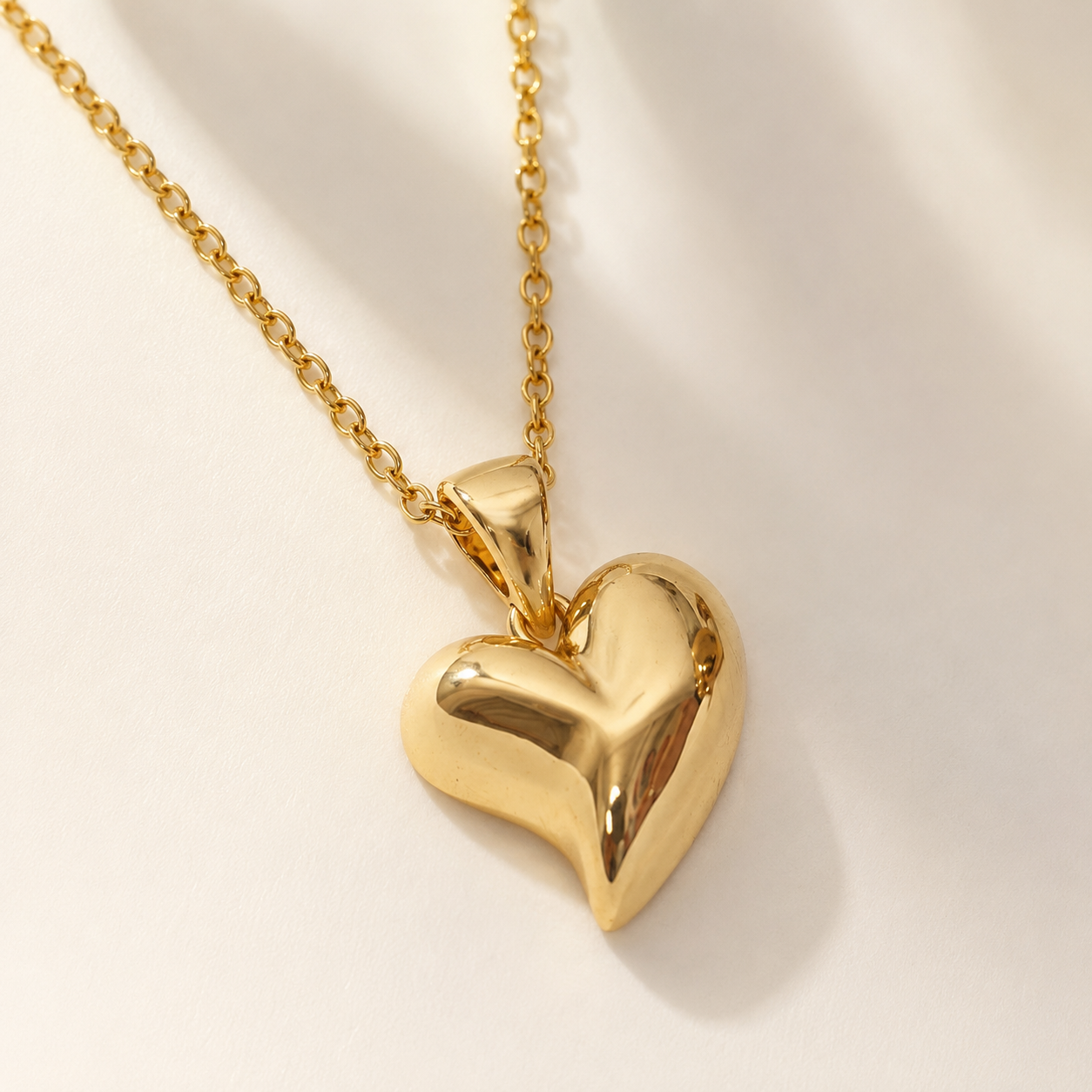 Abuda Nawal Double Petal Heart Gold Jewelry Set image 4