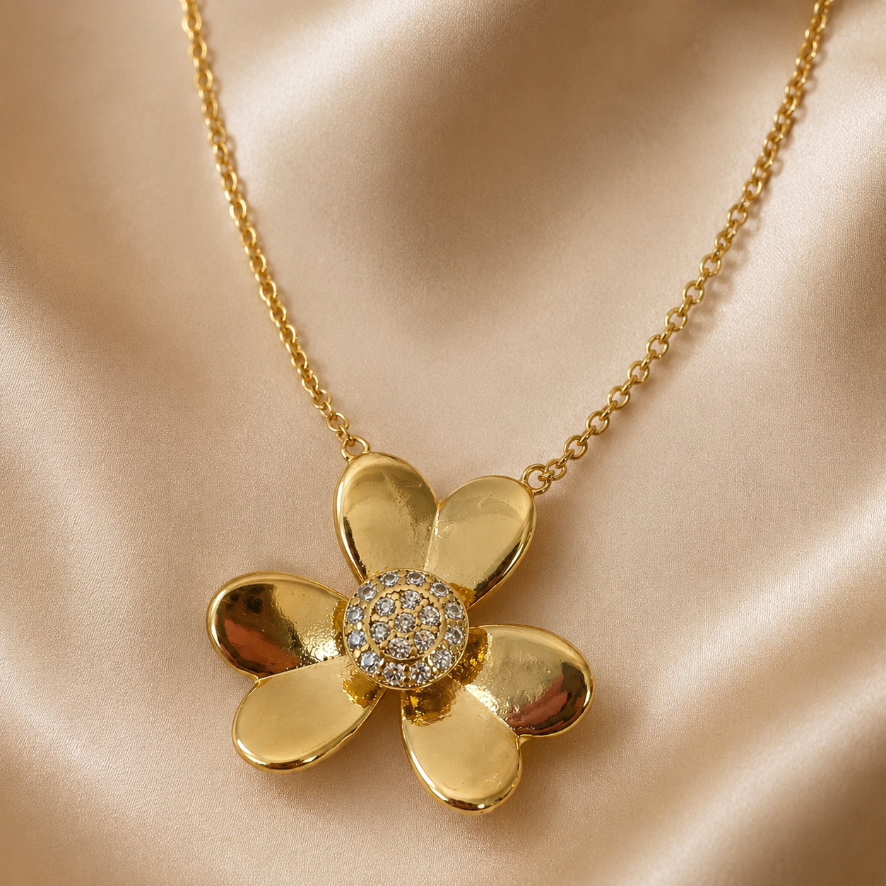 Abuda Mina Double Drop Gold Jewelry Set image 4