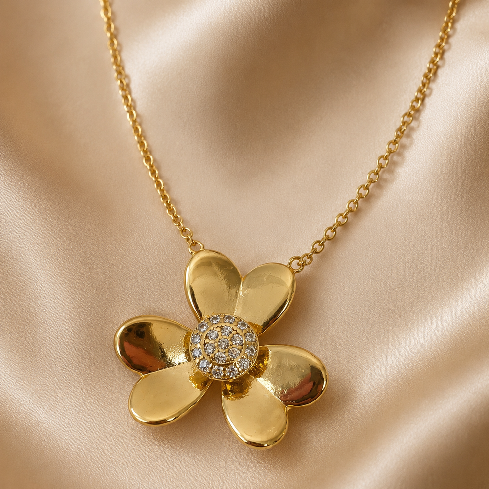 Abuda Mina Double Drop Gold Jewelry Set image 4