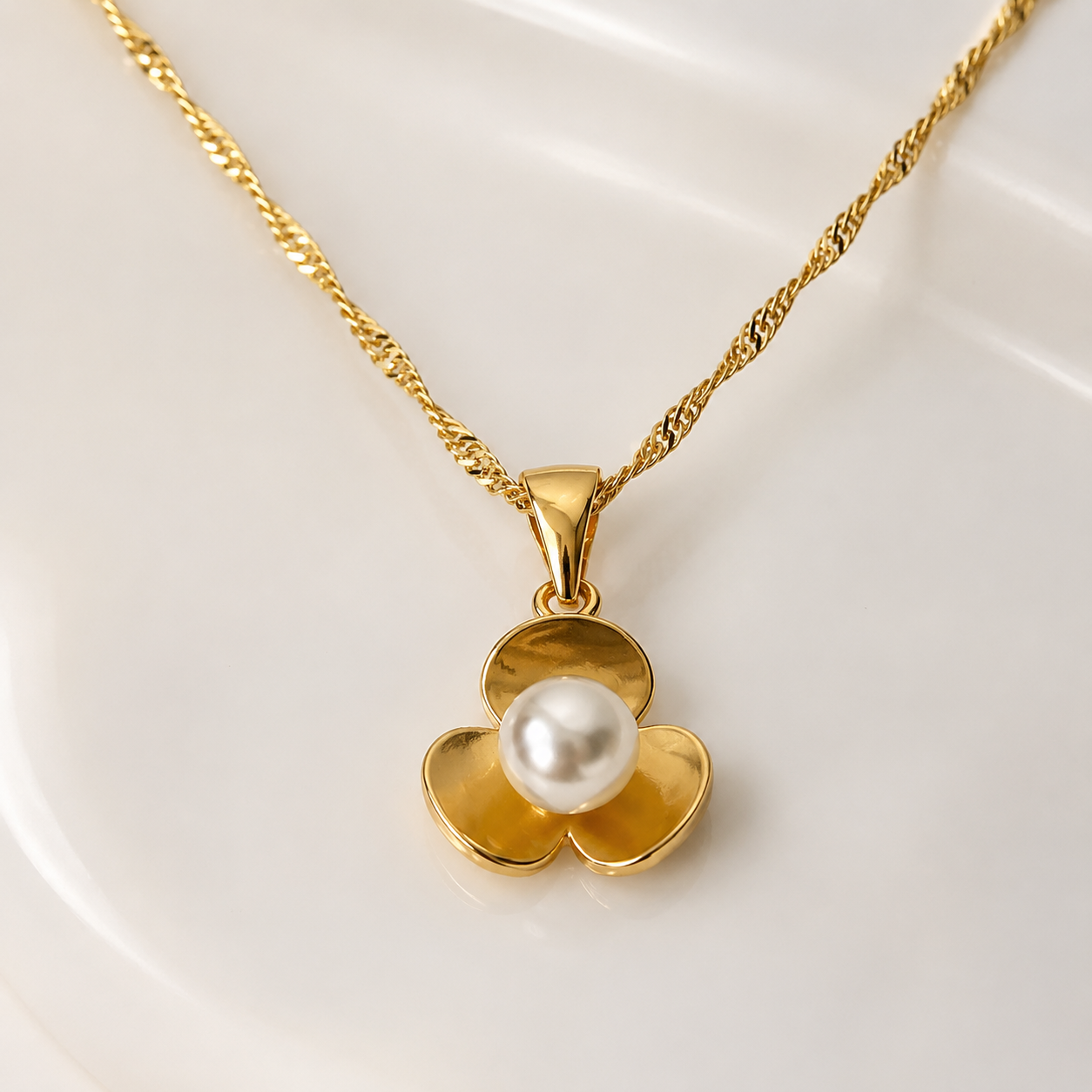 Abuda Hana Pearl Blossom Gold Jewelry Set image 4