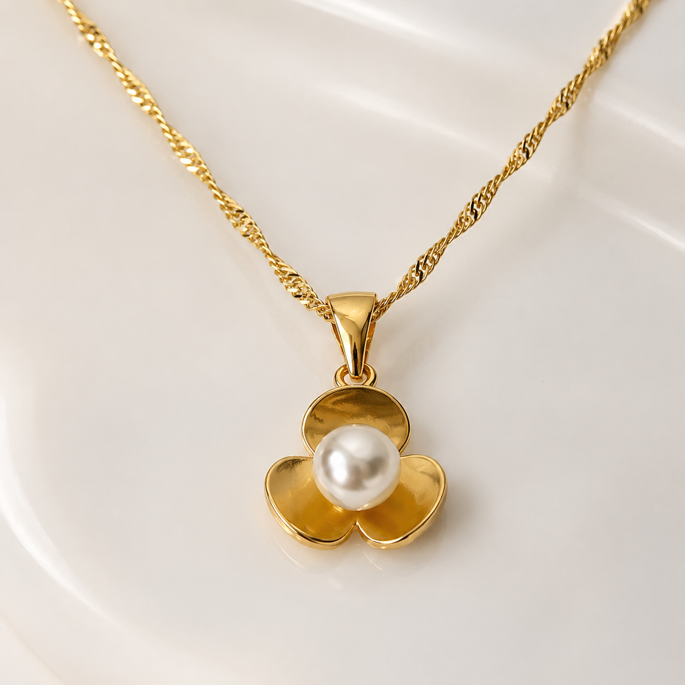 Abuda Hana Pearl Blossom Gold Jewelry Set image 4