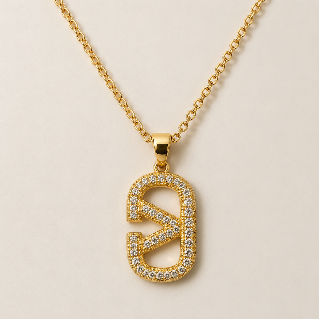 Abuda Dalia Maze Link Gold Jewelry Set image 4