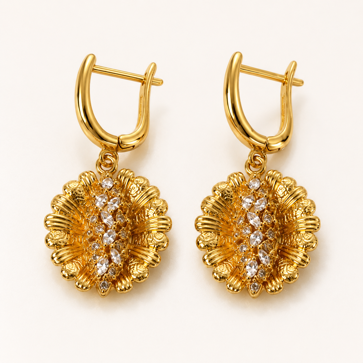 Abuda Amal Braided Oval Gold Jewelry Set image 4