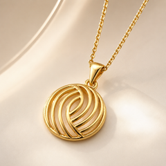 Abuda Noor Spiral Gold Jewelry Set image 4