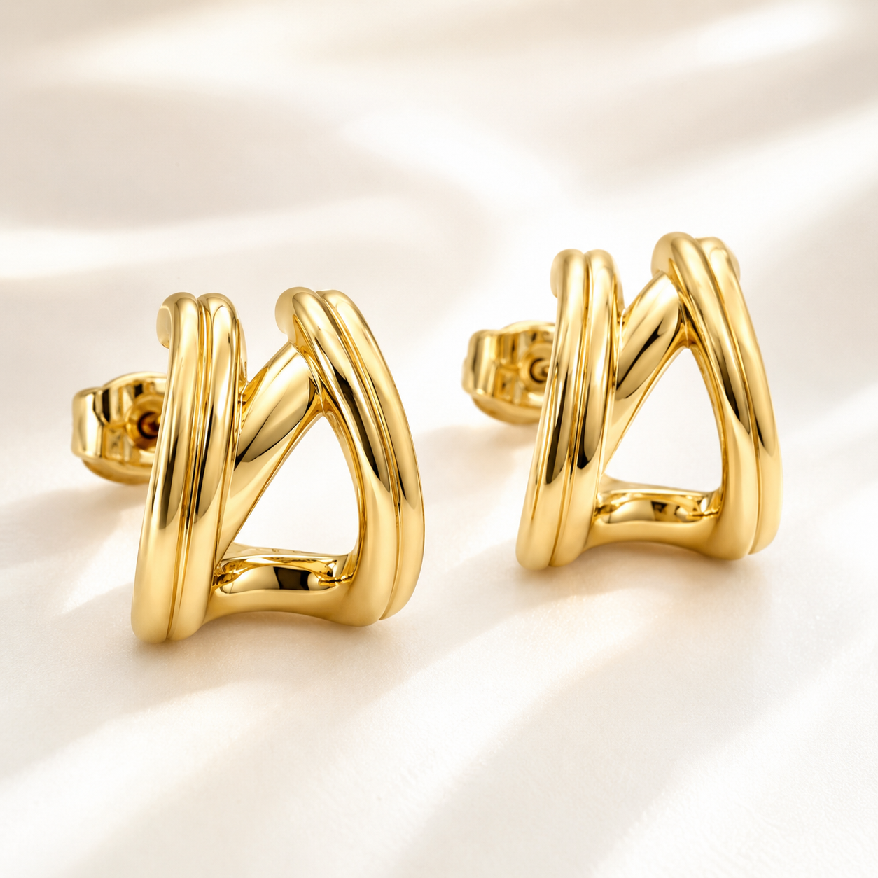Abuda Farah Ribbon Arch Gold Jewelry Set image 5