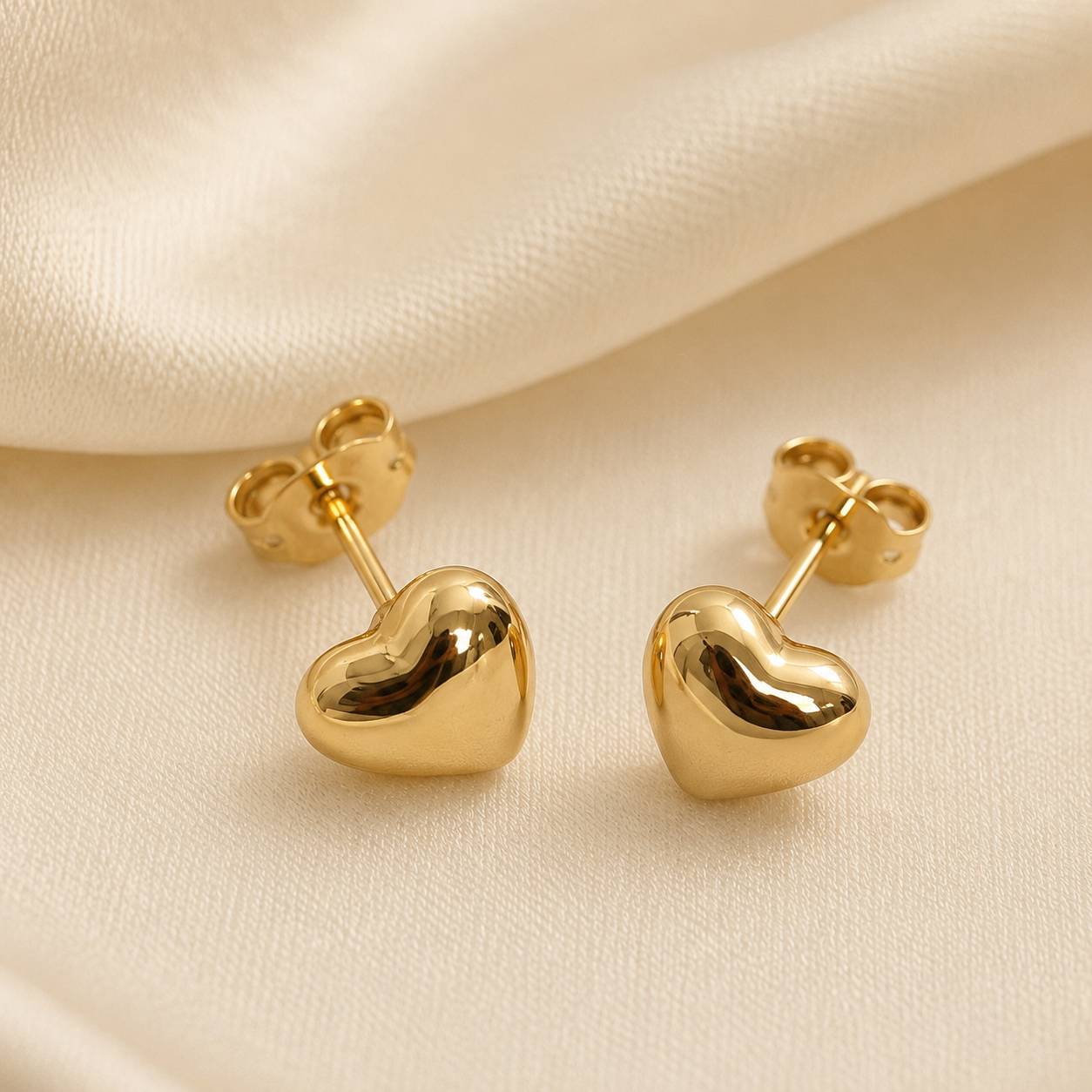 Abuda Aya Puffy Heart Gold Jewelry Set image 5