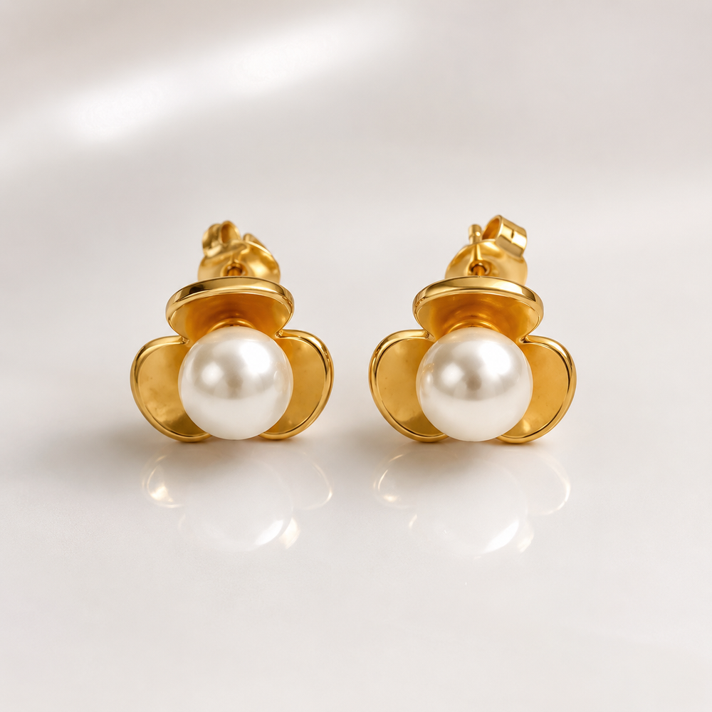 Abuda Hana Pearl Blossom Gold Jewelry Set image 5