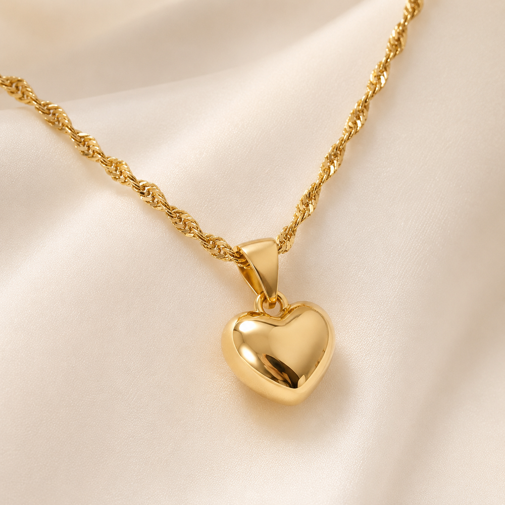 Abuda Rima Crown Heart Gold Jewelry Set image 5
