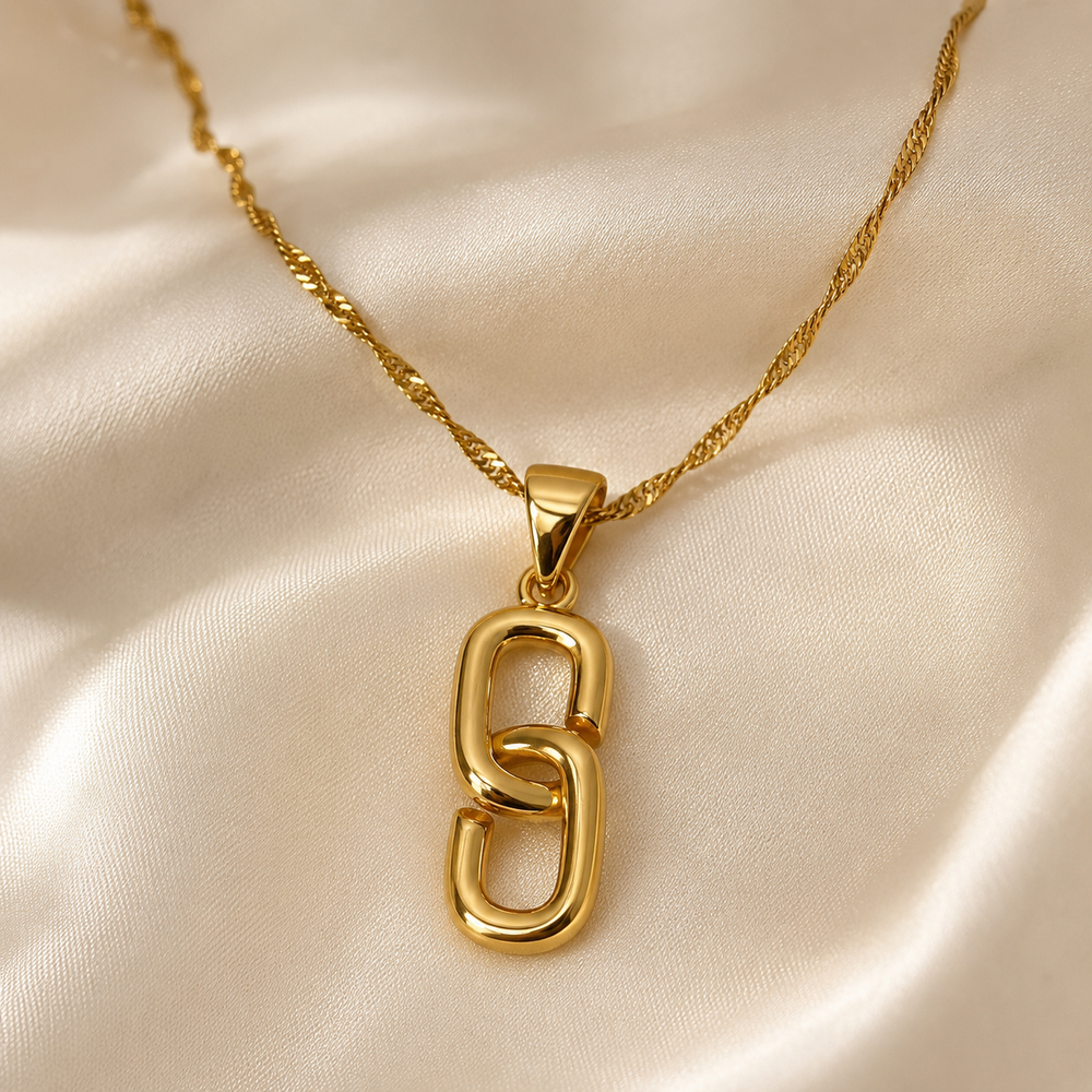 Abuda Reem Oval Link Gold Jewelry Set image 5