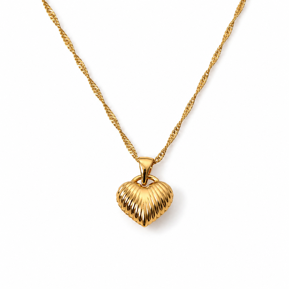 Abuda Mira Heart Locket Gold Jewelry Set image 5