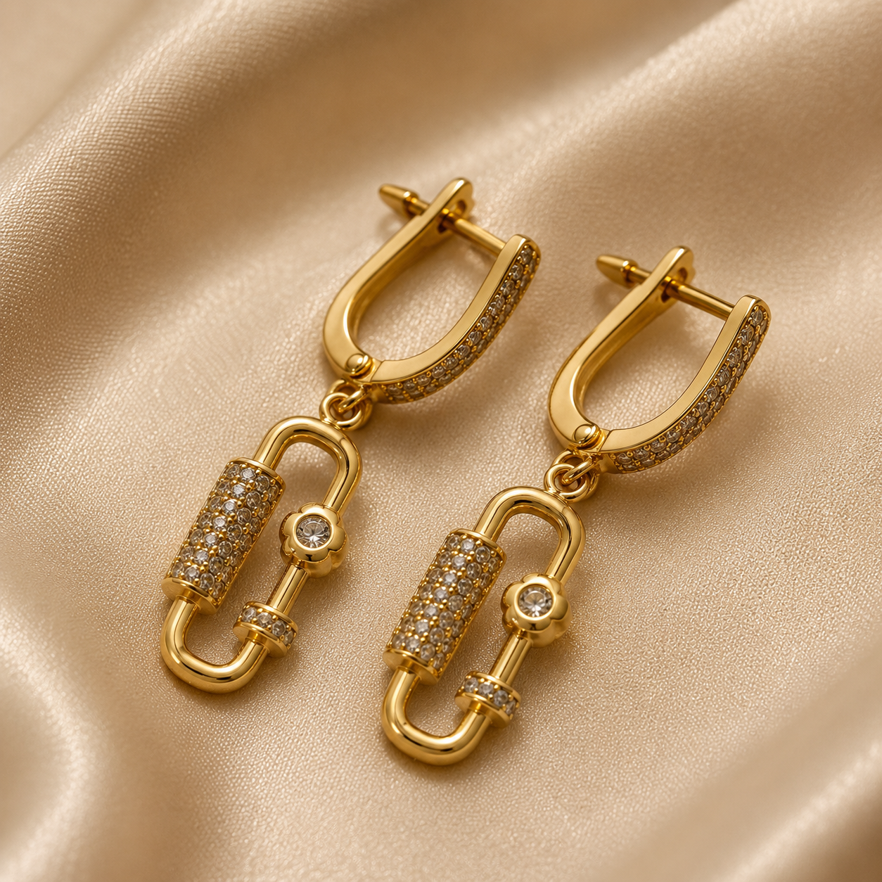 Abuda Samia Chain Drop Gold Jewelry Set image 5