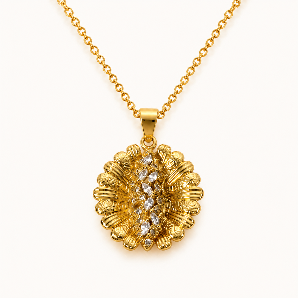 Abuda Amal Braided Oval Gold Jewelry Set image 5