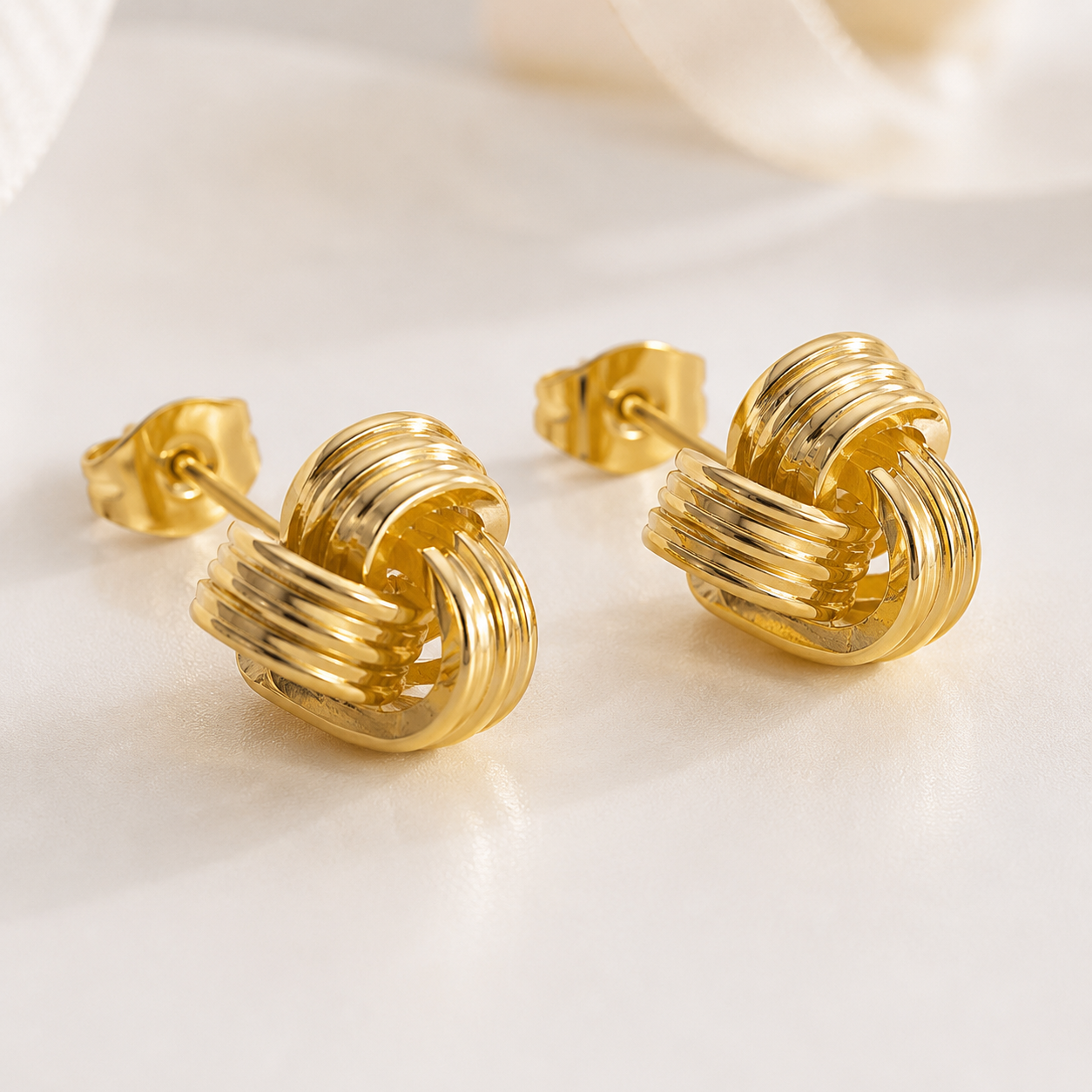 Abuda Latifa Woven Cube Gold Jewelry Set image 5